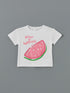 LC Waikiki Crew Neck Printed Girl's T-Shirt
